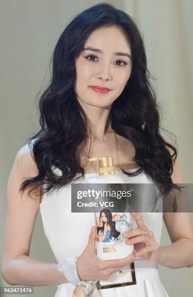Actress Yang Mi attends Lux shampoo event on May 28, 2018 in Shanghai, China.
