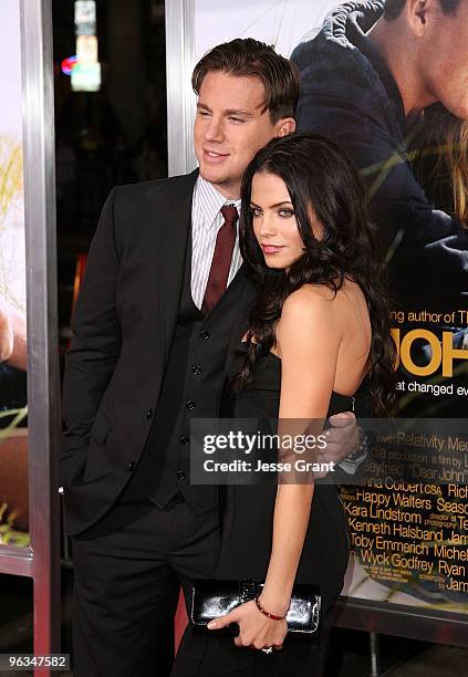 Actors Channing Tatum and Jenna Dewan arrive at the "Dear John" World Premiere held at Grauman's Chinese Theatre on February 1, 2010 in Hollywood,...