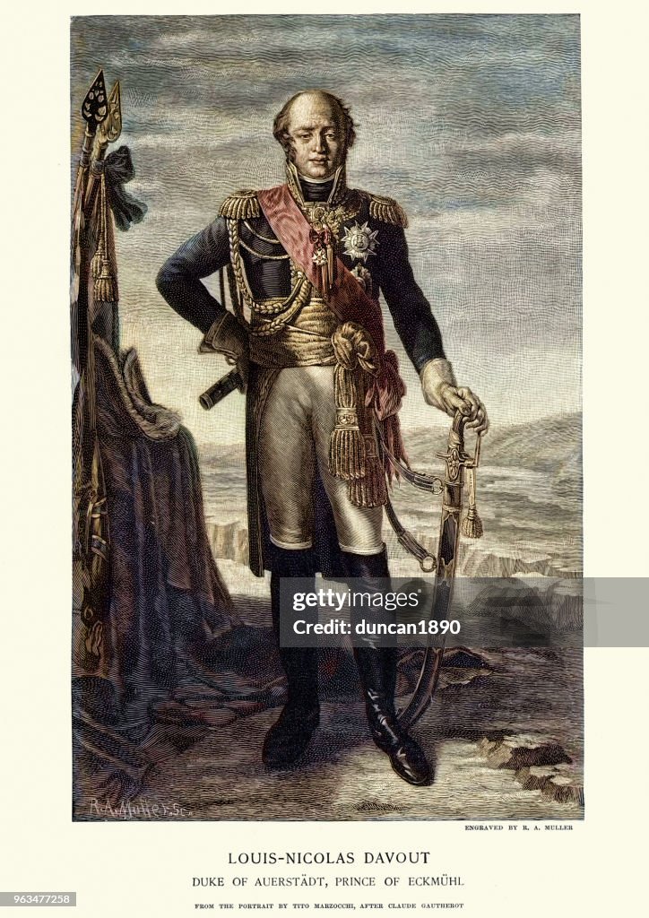 Louisnicolas Davout Duke Of Auerstaedt Marshal Of The Empire High-Res  Vector Graphic - Getty Images