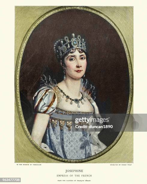 kaiserin josephine - joséphine de beauharnais stock-grafiken, -clipart, -cartoons und -symbole