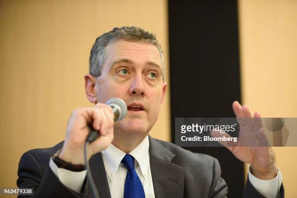 James Bullard, president and chief executive officer of the Federal Reserve Bank of St. Louis, speaks at an event in Tokyo, Japan, on Tuesday, May...