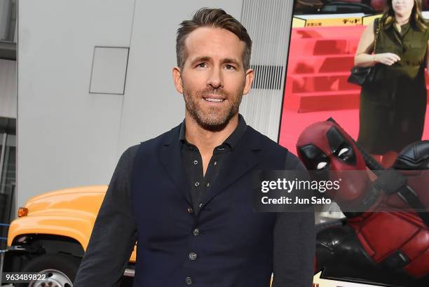 Ryan Reynolds attends the 'Deadpool 2' Tokyo Premiere at the Roppongi Hills on May 29, 2018 in Tokyo, Japan.