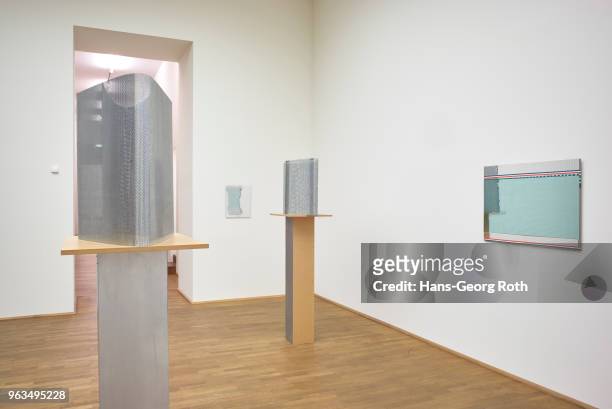 Art work by Wolfgang Tillmans seen during the 'Soziale Fassaden' exhibition preview at MMK 1 on May 29, 2018 in Frankfurt am Main, Germany. The...