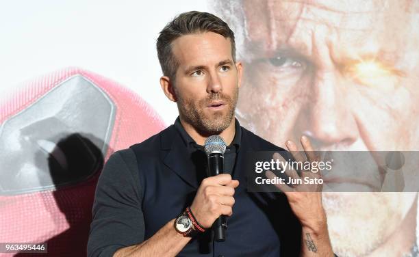 Ryan Reynolds attends the 'Deadpool 2' Tokyo Premiere at the Roppongi Hills on May 29, 2018 in Tokyo, Japan.