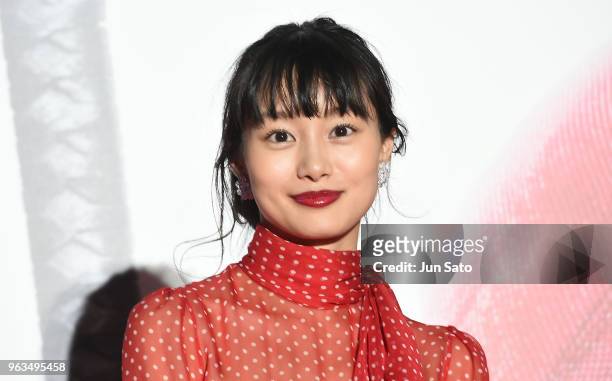 Actress Shioli Kutsuna attends the 'Deadpool 2' Tokyo Premiere at the Roppongi Hills on May 29, 2018 in Tokyo, Japan.