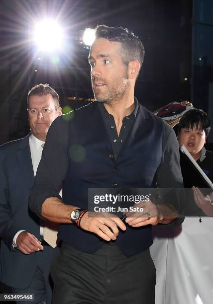 Ryan Reynolds attends the 'Deadpool 2' Tokyo Premiere at the Roppongi Hills on May 29, 2018 in Tokyo, Japan.