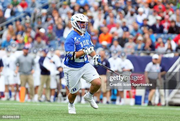 Duke Blue Devils midfielder Brian Smyth during the NCAA Division I Men's Championship match between Duke Blue Devils and Yale Bulldogs on May 28 at...