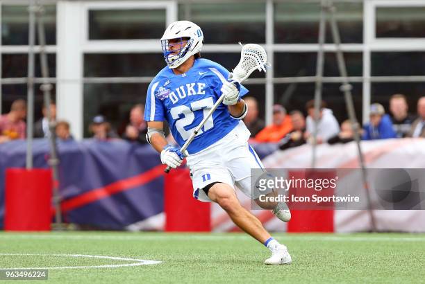 Duke Blue Devils midfielder/attackman Brad Smith in action during the NCAA Division I Men's Championship match between Duke Blue Devils and Yale...