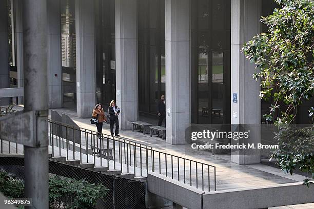 Exterior view of the Los Angeles County Criminal Courts Building where Redmond James O' Neal is scheduled for a court appearance for violating the...