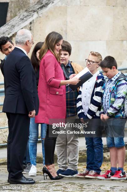 Queen Letizia of Spain attends the inauguration of the 13th International Seminar of Language and Journalism ÔEl Lenguaje en la Era de la PosverdadÕ...