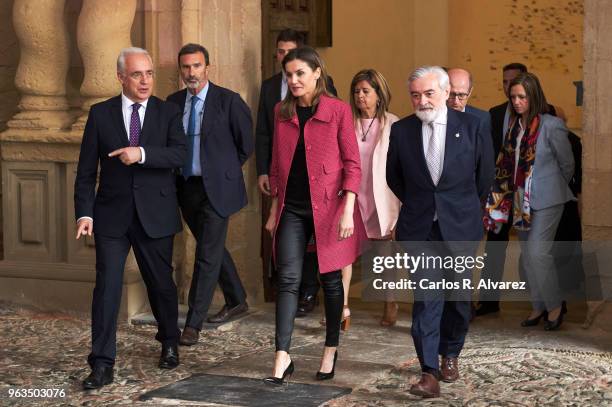 Queen Letizia of Spain attends the inauguration of the 13th International Seminar of Language and Journalism ÔEl Lenguaje en la Era de la PosverdadÕ...