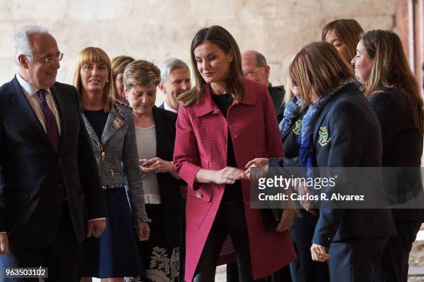 Queen Letizia of Spain attends the inauguration of the 13th International Seminar of Language and Journalism ÔEl Lenguaje en la Era de la PosverdadÕ...