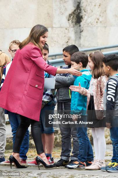 Queen Letizia of Spain attends the inauguration of the 13th International Seminar of Language and Journalism ÔEl Lenguaje en la Era de la PosverdadÕ...