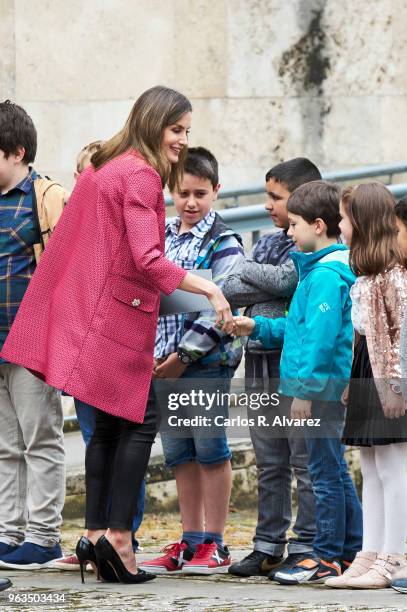 Queen Letizia of Spain attends the inauguration of the 13th International Seminar of Language and Journalism ÔEl Lenguaje en la Era de la PosverdadÕ...