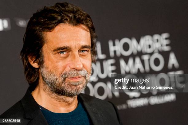 Jordi Molla attends 'The Man Who Killed Don Quixote' photocall at Hotel NH Collection Madrid Eurobuilding on May 29, 2018 in Madrid, Spain.