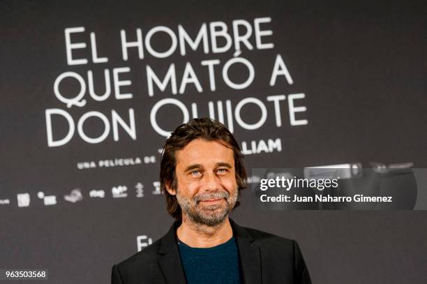 Jordi Molla attends 'The Man Who Killed Don Quixote' photocall at Hotel NH Collection Madrid Eurobuilding on May 29, 2018 in Madrid, Spain.