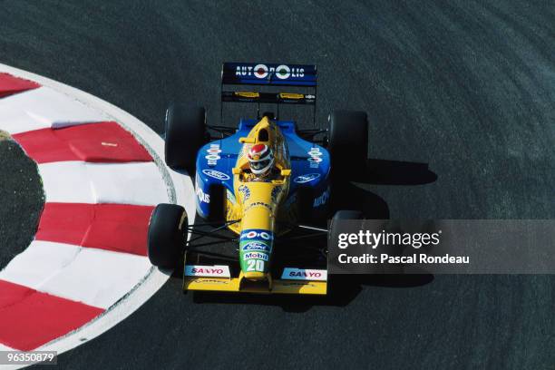 Nelson Piquet drives the Benetton-Ford B191during the French Grand Prix on 7th July 1991at the Circuit de Nevers Magny-Cours, in Magny Cours, France.