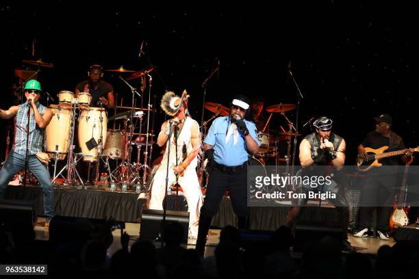 May 26: The Village People James Kwong Jr. , Angel Morales , Victor Willis and Jeffrey James "J.J." Lippold perform during Resorts Casino’s 40th...