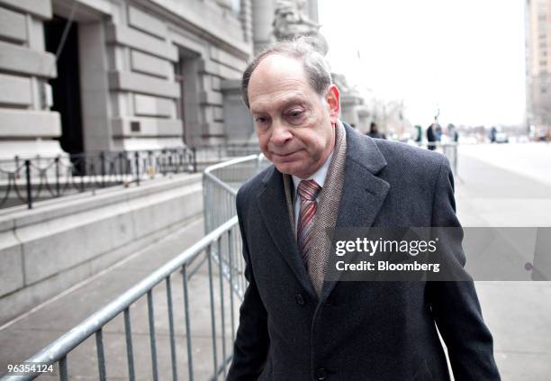 Trustee Irving Picard, partner at Baker & Hostetler LLP, leaves U.S. Bankruptcy Court in New York, U.S., on Tuesday, Feb. 2, 2010. The judge...