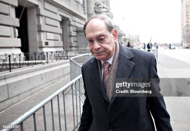 Irving Picard, partner at Baker & Hostetler LLP, leaves U.S. Bankruptcy Court in New York, U.S., on Tuesday, Feb. 2, 2010. The judge overseeing the...