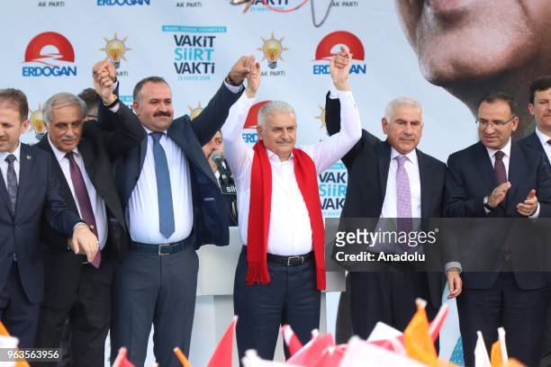Turkish Prime Minister and Vice Chairman of Turkey's ruling Justice and Development Party, Binali Yildirim and Turkish Deputy Prime Minister Bekir...
