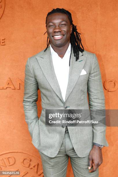 Football player Bafetimbi aka Bafe Gomis attends the 2018 French Open - Day Three at Roland Garros on May 29, 2018 in Paris, France.