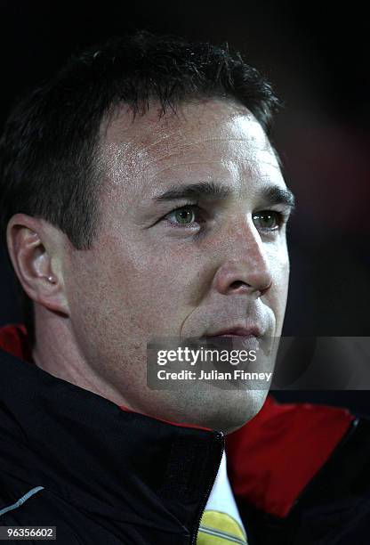 Malky Mackay, manager of Watford looks on during the Coca-Cola Championship match between Watford and Sheffield United at Vicarage Road on February...