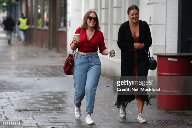Tanya Burr seen arriving at the Southwark Playhouse for new play 'Confidence' by Boundless Theatre in which she is making her London stage debut on...