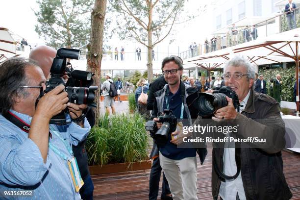 Actor Michel Boujenah attends the 2018 French Open - Day Three at Roland Garros on May 29, 2018 in Paris, France.