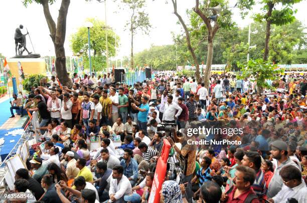 Indian Political Party Trinamool congress leader Abhishak Banerjee Member of Parliament and Nephew of West Bengal Chief Minister Mamata Banerjee...