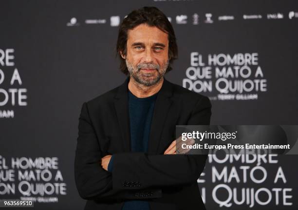 Jordi Molla attends the photocall of 'El hombre que mato a Don Quijote' at NH Collection Madrid Eurobuilding on May 29, 2018 in Madrid, Spain.