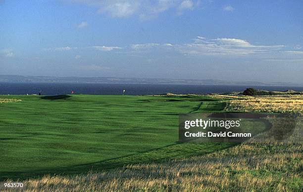 General view of the Par 4, 11th hole at the Muirfield Golf and Country Club at Gullane in Edinburgh, Scotland. \ Mandatory Credit: David Cannon...