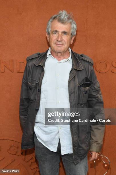 Actor Michel Boujenah attends the 2018 French Open - Day three at Roland Garros on May 29, 2018 in Paris, France.