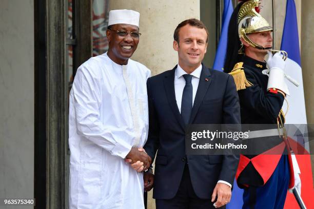 The President of the French Republic, Mr. Emmanuel Macron welcomed His Exc. Mr. Idriss DEBY ITNO, President of the Republic of Chad, for the...