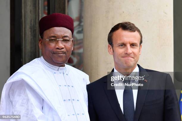 The President of the French Republic, Mr. Emmanuel Macron welcomed His Exc. Mr Mahamadou ISSOUFOU, President of the Republic of Niger, For the...