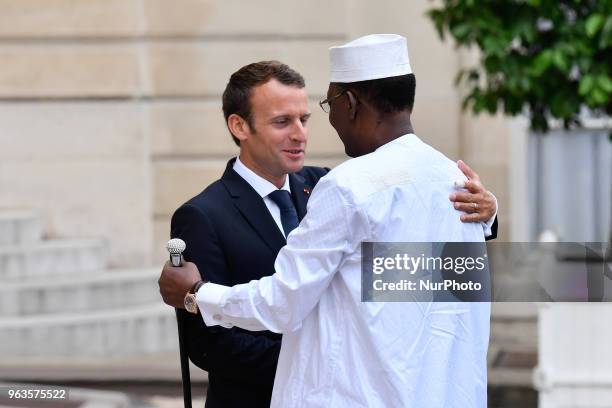 The President of the French Republic, Mr. Emmanuel Macron welcomed His Exc. Mr. Idriss DEBY ITNO, President of the Republic of Chad, for the...