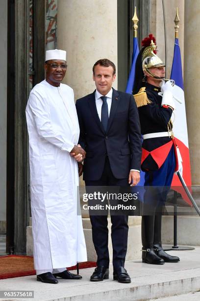 The President of the French Republic, Mr. Emmanuel Macron welcomed His Exc. Mr. Idriss DEBY ITNO, President of the Republic of Chad, for the...