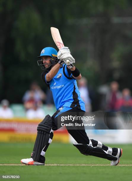 Royals batsman Callum Ferguson hits out during the Royal London One Day Cup match between Worcestershire and Leicestershire at New Road on May 29,...