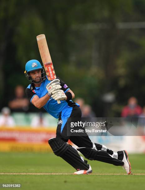 Royals batsman Callum Ferguson hits out during the Royal London One Day Cup match between Worcestershire and Leicestershire at New Road on May 29,...