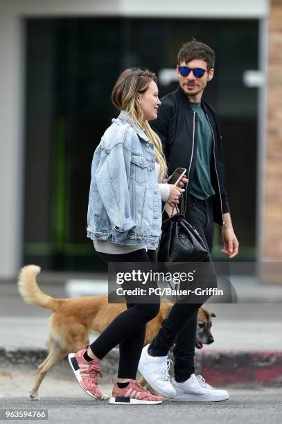 Hilary Duff and Matthew Koma are seen on May 29, 2018 in Los Angeles, California.