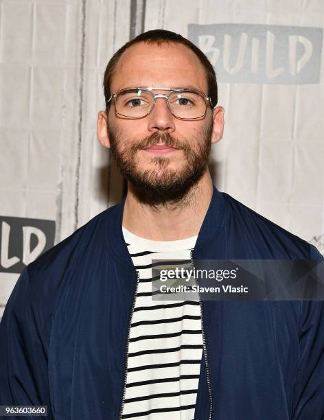 Actor Sam Claflin visits Build Series to discuss "Adrift" at Build Studio on May 29, 2018 in New York City.