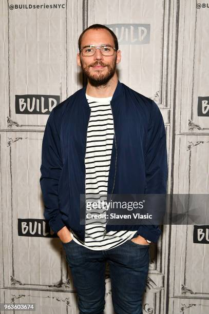 Actor Sam Claflin visits Build Series to discuss "Adrift" at Build Studio on May 29, 2018 in New York City.