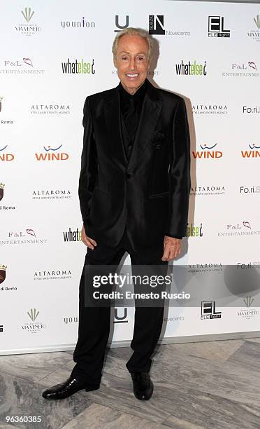 Italian designer Renato Balestra attends the Charity Gala Dinner as part of the Rome Fashion Week Spring / Summer 2010 on February 2, 2010 in Rome,...