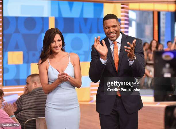 The new Bachelorette, Becca Kufrin is a guest on "Good Morning America," on Tuesday, April 29, 2018 airing on the Walt Disney Television via Getty...