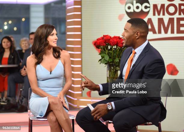 The new Bachelorette, Becca Kufrin is a guest on "Good Morning America," on Tuesday, April 29, 2018 airing on the Walt Disney Television via Getty...