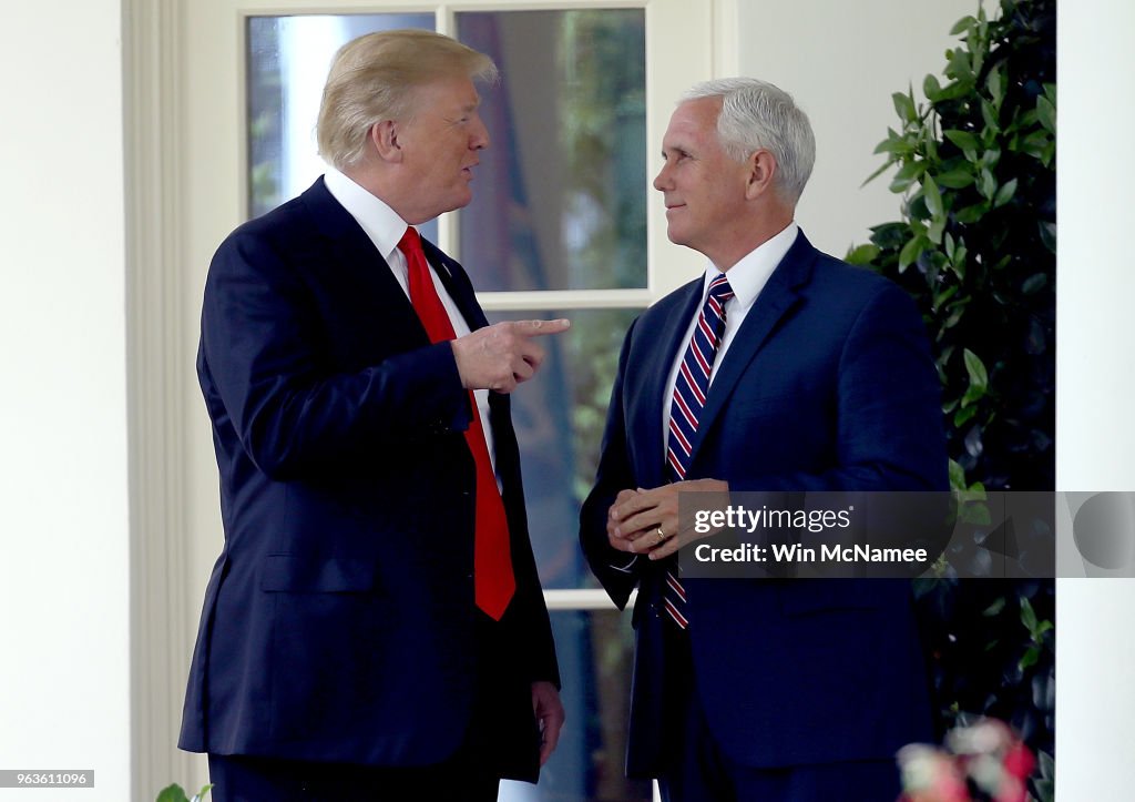 President Trump Departs White House For Nashville