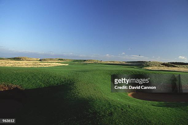 General view of the Par 4, 10th hole at the Muirfield Golf and Country Club at Gullane in Edinburgh, Scotland. \ Mandatory Credit: David Cannon...
