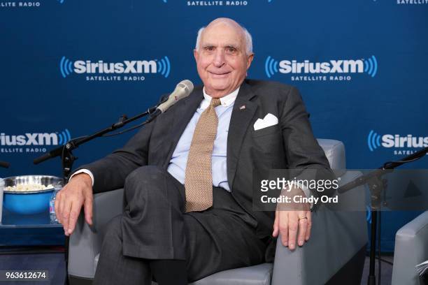 Cardinal Timothy Dolan broadcasts his weekly show, "Conversation with Cardinal Dolan," live from the SiriusXM Studios with guest Ken Langone on May...