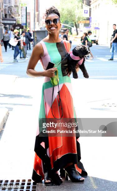 Actress Condola Rashad is seen on May 29, 2018 in New York City.
