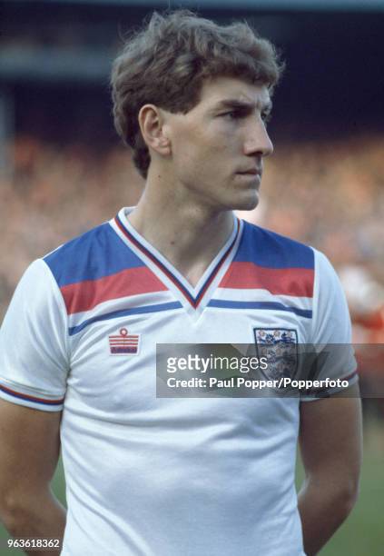 Terry Butcher of England before the British Home Championship match between Wales and England at Ninian Park on April 27, 1982 in Cardiff, Wales.